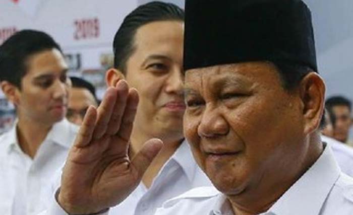 Ketua Umum DPP Partai Gerindra Prabowo Subianto pada perayaan HUT ke 12 Gerindra. (Foto:Antara)