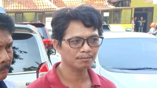 Paman Siswa Korban Perundungan, Taufik saat berada di Rumah Sakit Lavallete, Kota Malang (Foto: istimewa)