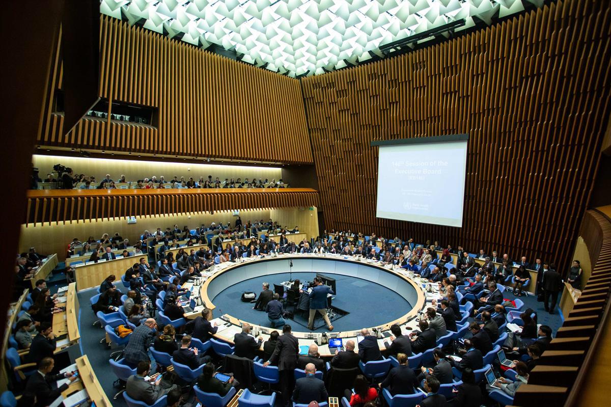 Pertemuan Executive Board (EB) WHO yang berlangsung tanggal 3-8 Februari 2020 di Jenewa, Swis. (Foto: kemlu).