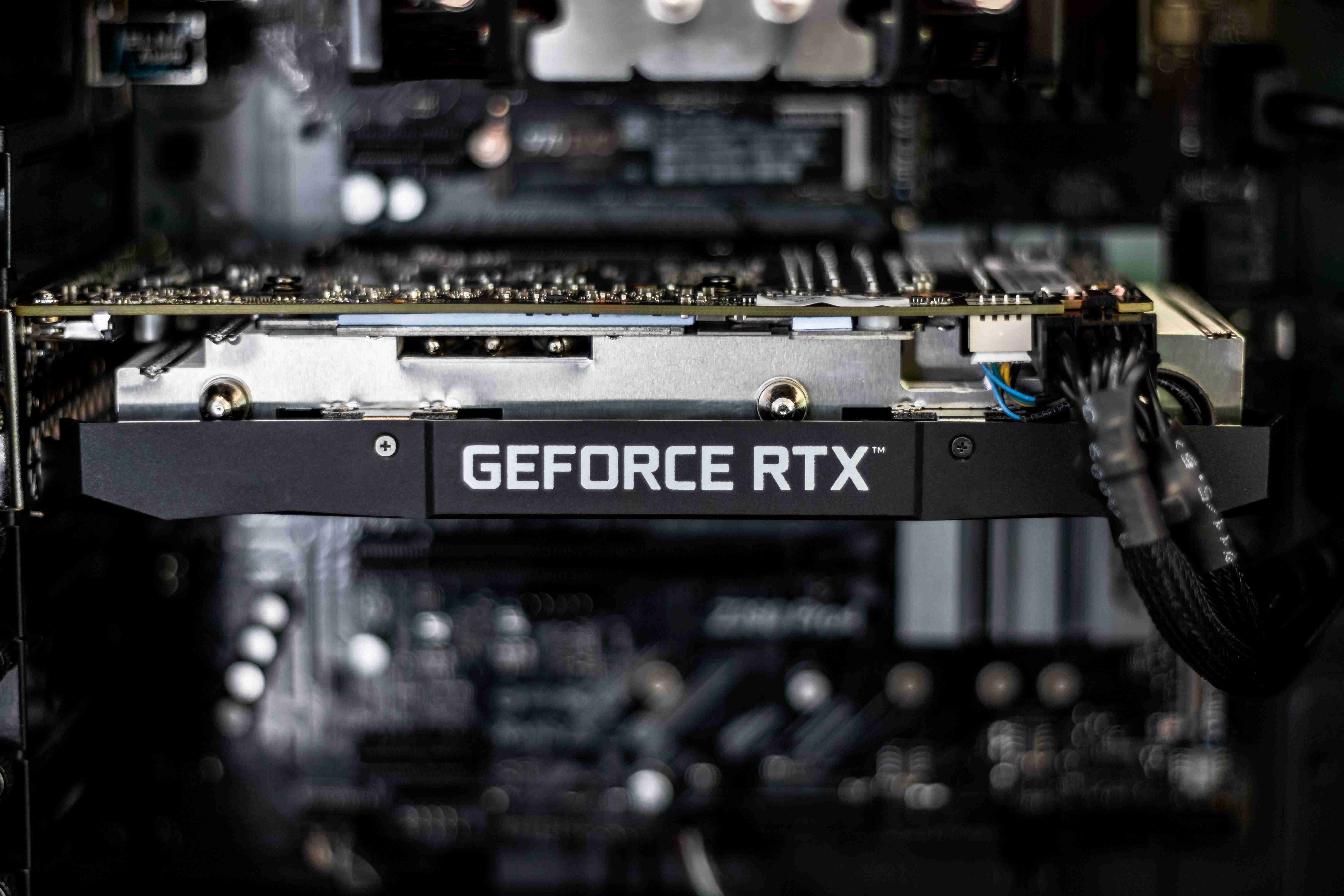 Geforce RTX, produk Nvidia. Produsen prosesor dunia itu urung hadir di pameran MWC Barcelona karena wabah virus corona. (Foto:unsplash)
