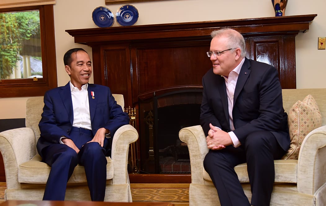 Presiden Jokowi bersama Perdana Menteri (PM) Australia Scott Morrison.( foto: BPMI Setpres)