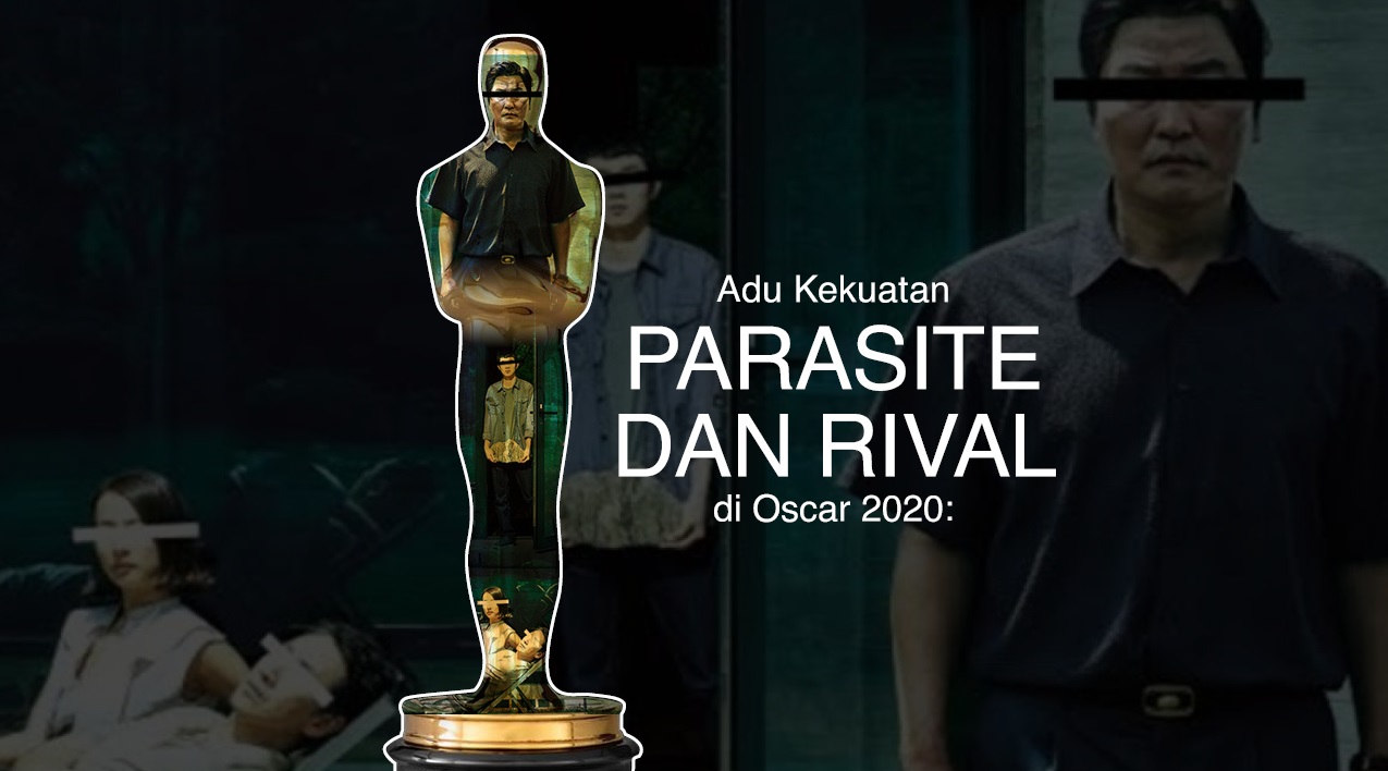 Ilustrasi film Parasite berjaya di ajang bergengsi Academy Awards ke-92 atau Piala Oscar 2020. (Grafis: Fa Vidhi)