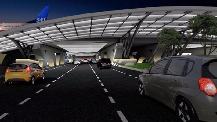 Terowongan Cross Way Bandara Soekarno Hatta, Cengkareng. (Foto Disway)