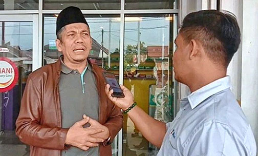 Anggota Komisi VIII DPR RI, Iskan Qolba Lubis saat diwawancara wartawan terkait kinerja BPJS. (Foto: Humas/BPJS)