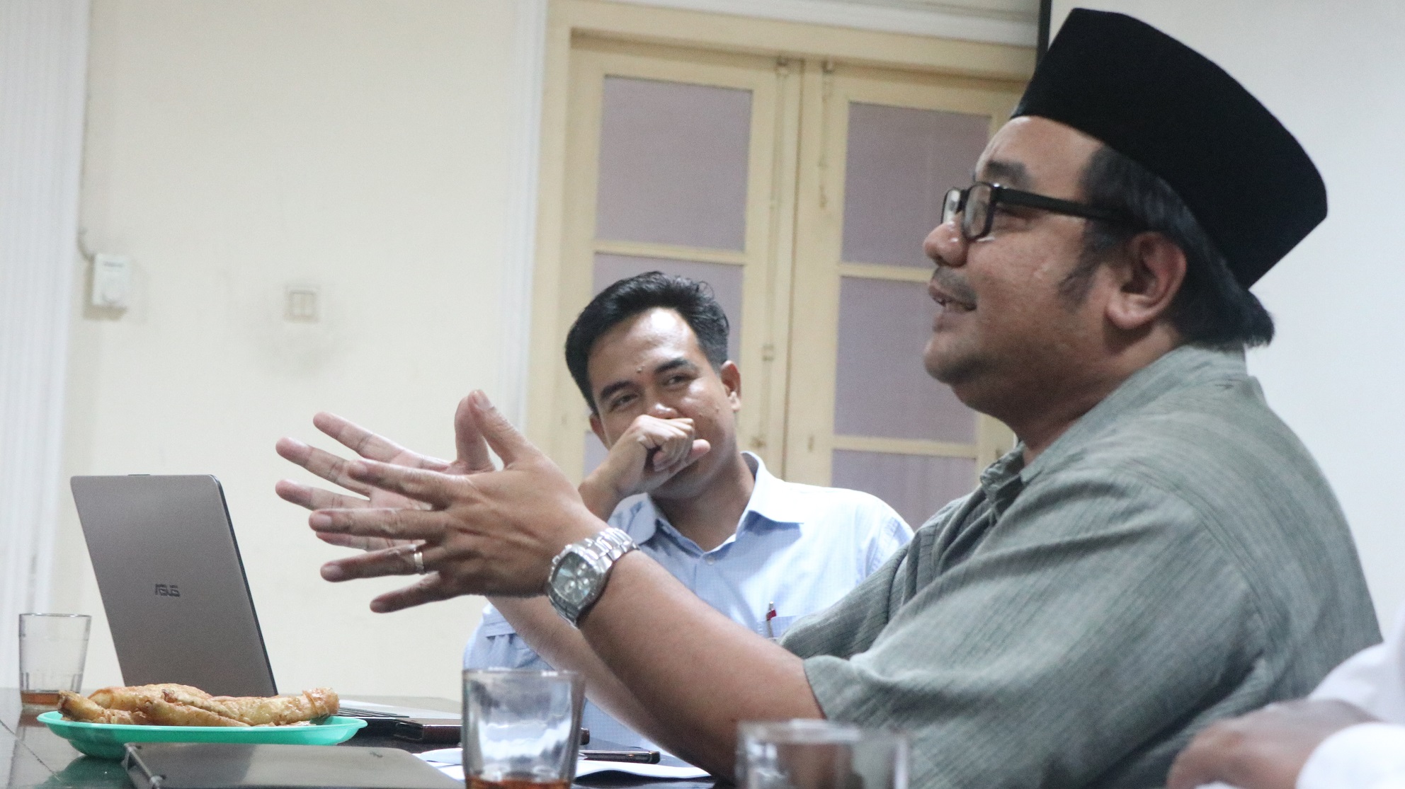 Pakar pendidikan Bagus Mustakim dalam diskusi rutin Muhammadiyah. (Foto: Istimewa)