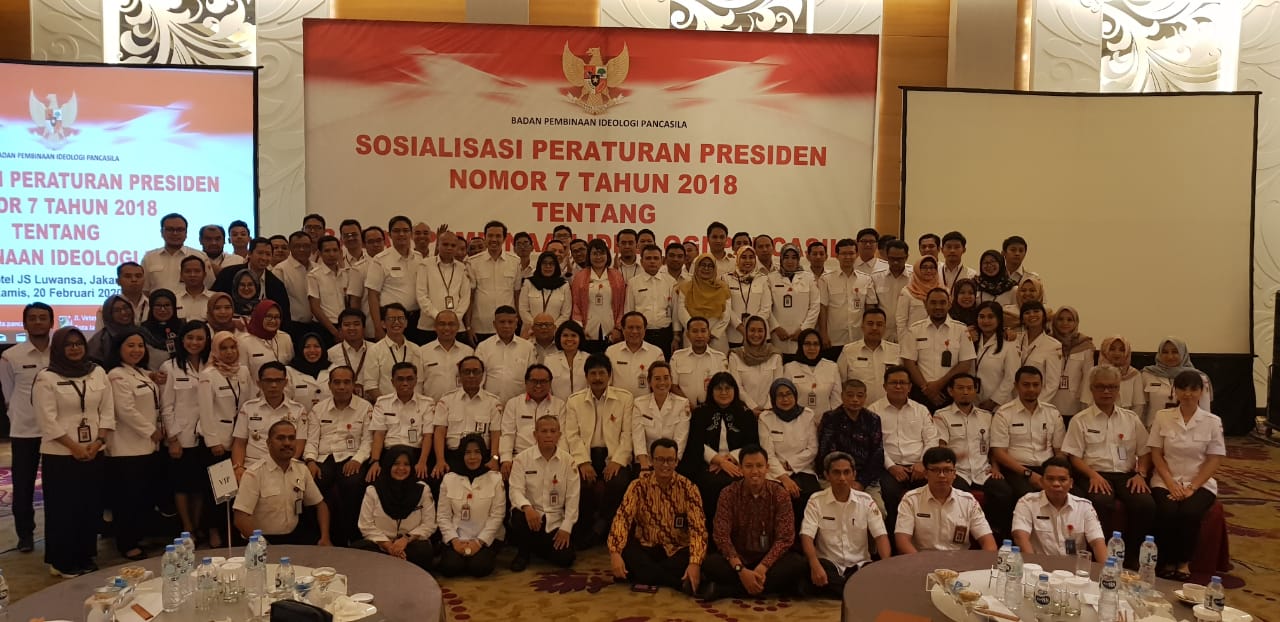 Kegiatan Sosilaisasi Peraturan Presiden Nomor 7 Tahun 2018 tentang BPIP di Jakarta. Foto: Istimewa)