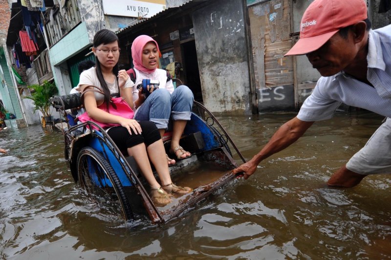 Ilustrasi banjir Jakarta. (Foto: Dok/Antara)