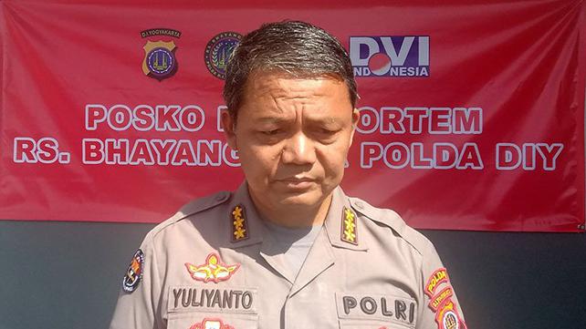 Kombes Pol Yulianto Kabid Humas Polda DIY di RS Bhayangkara Polda DIY, Minggu 23 Februari 2020. (Foto: Antara)