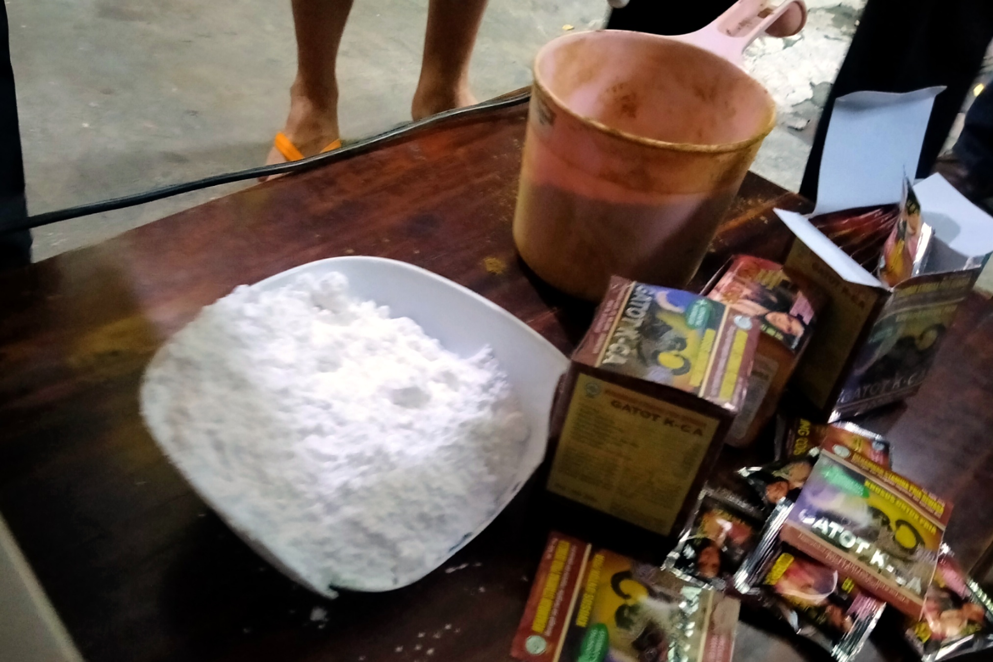 Bahan Sildinafil yang digunakan sebagai campuran pembuatan obat kuat. (Foto: Fariz Yarbo/Ngopibareng.id)
