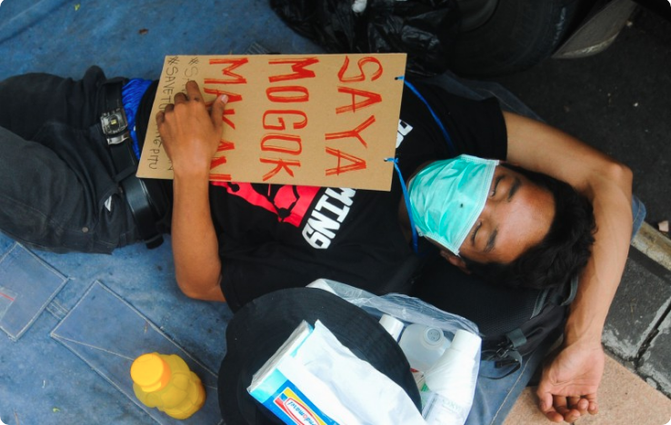 Kondisi salah satu demonstran Tumpang Pitu. (Foto: Erfan Hazransyah/Ngopibareng.id)