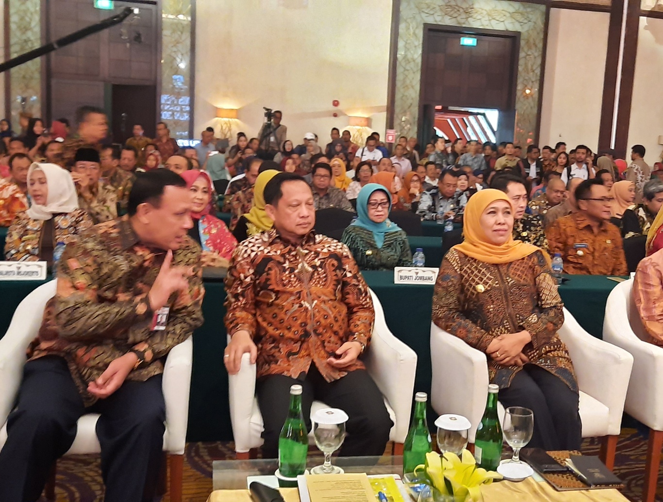 Menteri Dalam Negeri Tito Karnavian saat memberikan sambutan pada Rapat Koordinasi Teknis Perencanaan Pembangunan Regional 1 tahun 2020. (Foto: Alief Sambogo/Ngopibareng.id)