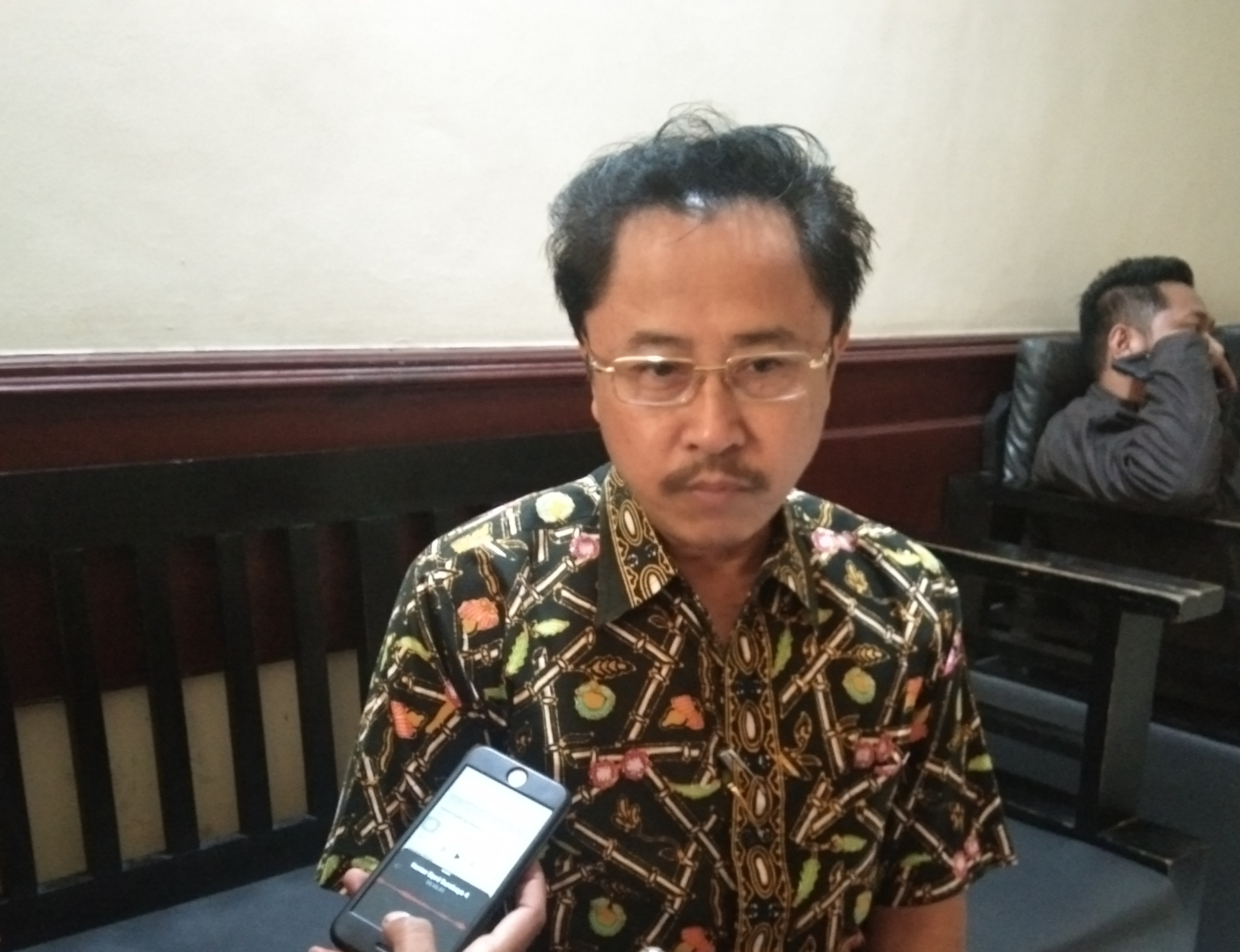 Ketua Komisi C DPRD Surabaya, Baktiono saat ditemui di Kantor DPRD Surabaya. (Foto: Ni'am Kurniawan/Ngopibareng.id) 