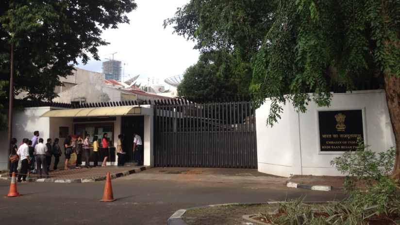 Kantor Kedutaan Besar India di Jakarta. (Foto: Istimewa)