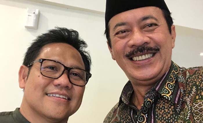 Ketua Umum DPP PKB Muhaimin Iskandar (kiri) bersama Fattah Jasin di Jakarta, kemarin. (Foto:Istimewa) 