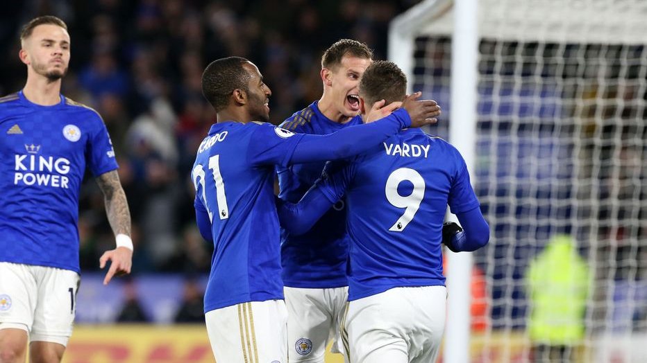 Leicester pesta gol ke gawang Aston Villa. (Foto: Twitter/@LCFC)