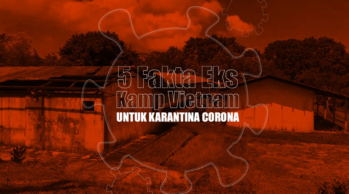 Ilustrasi bekas Kamp Vietnam untuk karantina corona di Pulau Galang, Kota Batam, Kepulauan Riau (Kepri). (Grafis: Fa Vidhi)