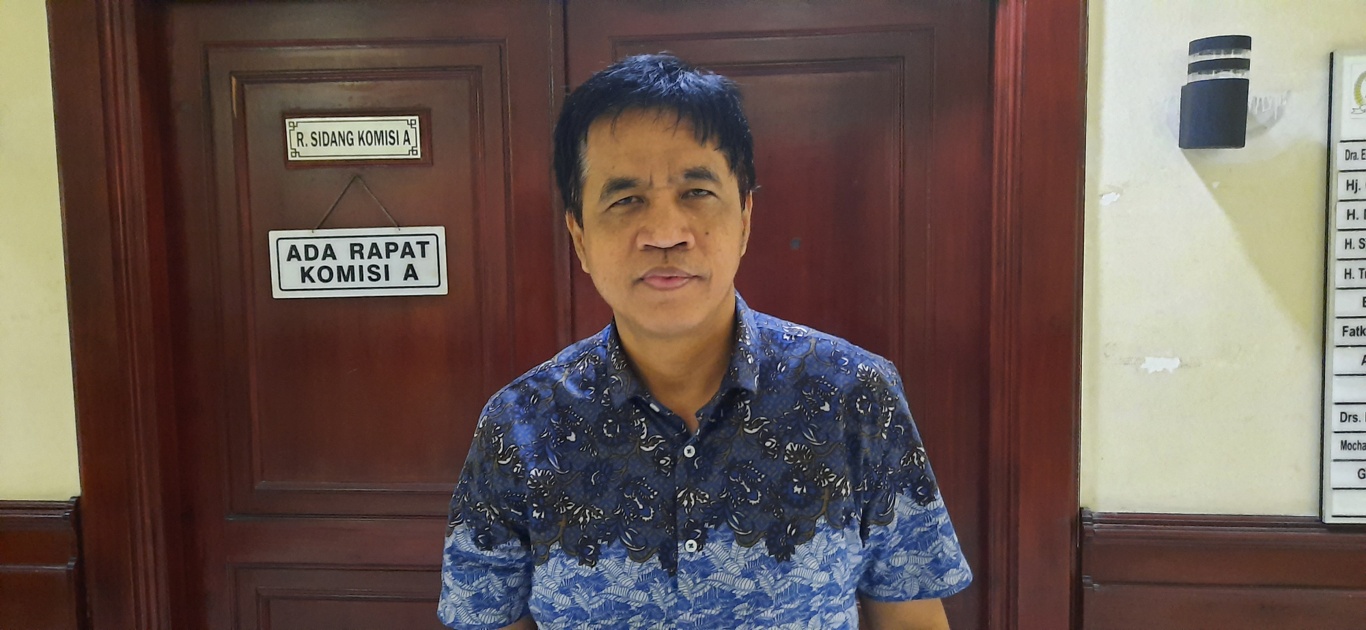 Anggota Komisi A DPRD Kota Surabaya Imam Syafii saat di DPRD Kota Surabaya. (Foto: Alief/ngopibareng.id)