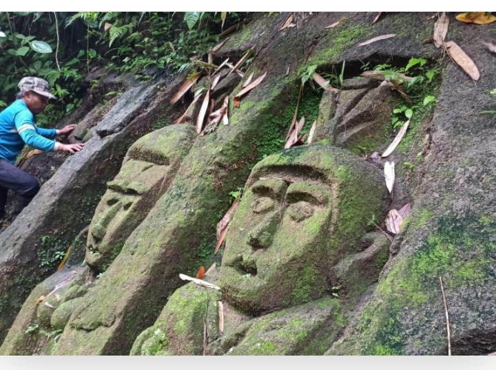 Relief Saulah sekitar kawasan bukit Sumber Kuro, Dusun Serampon, Desa Segobang, Kecamatan Licin, Banyuwangi, Jawa Timur (Foto: Muh Hujaini/Ngopibareng.id)