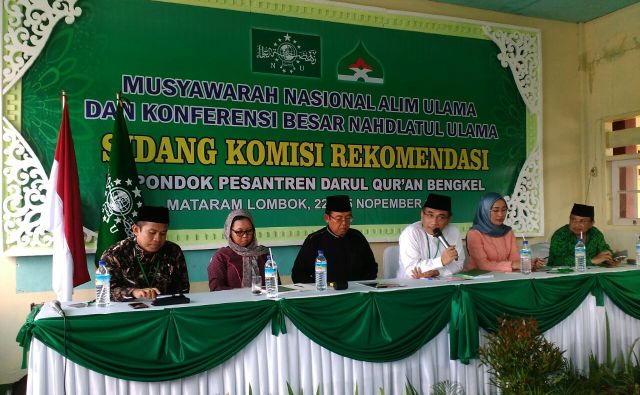 Salah satu kegiatan Musyawarah Nasional (Munas) Alim Ulama dan Konferensi Besar (Konbes) Nahdlatul Ulama pada 2017 di Lombok NTB. (Foto: Istimewa)