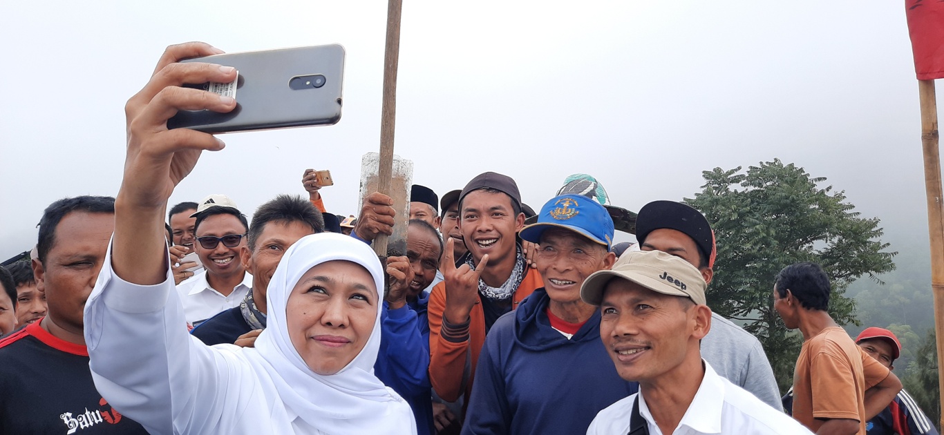 Gubernur Jawa Timur Khofifah Indar Parawansa saat kunjungan ke Kabupaten Magetan. (Foto: Alief Sambogo/Ngopibareng.id)