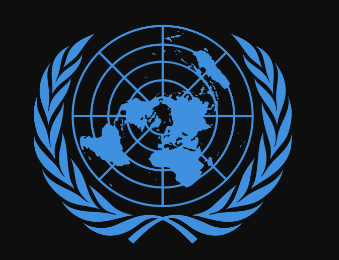 Filipina mengunci Manila, dan satu diplonmatnya di PBB terinfeksi corona. Ilustrasi logo PBB. (Foto:Wikimedia commons)