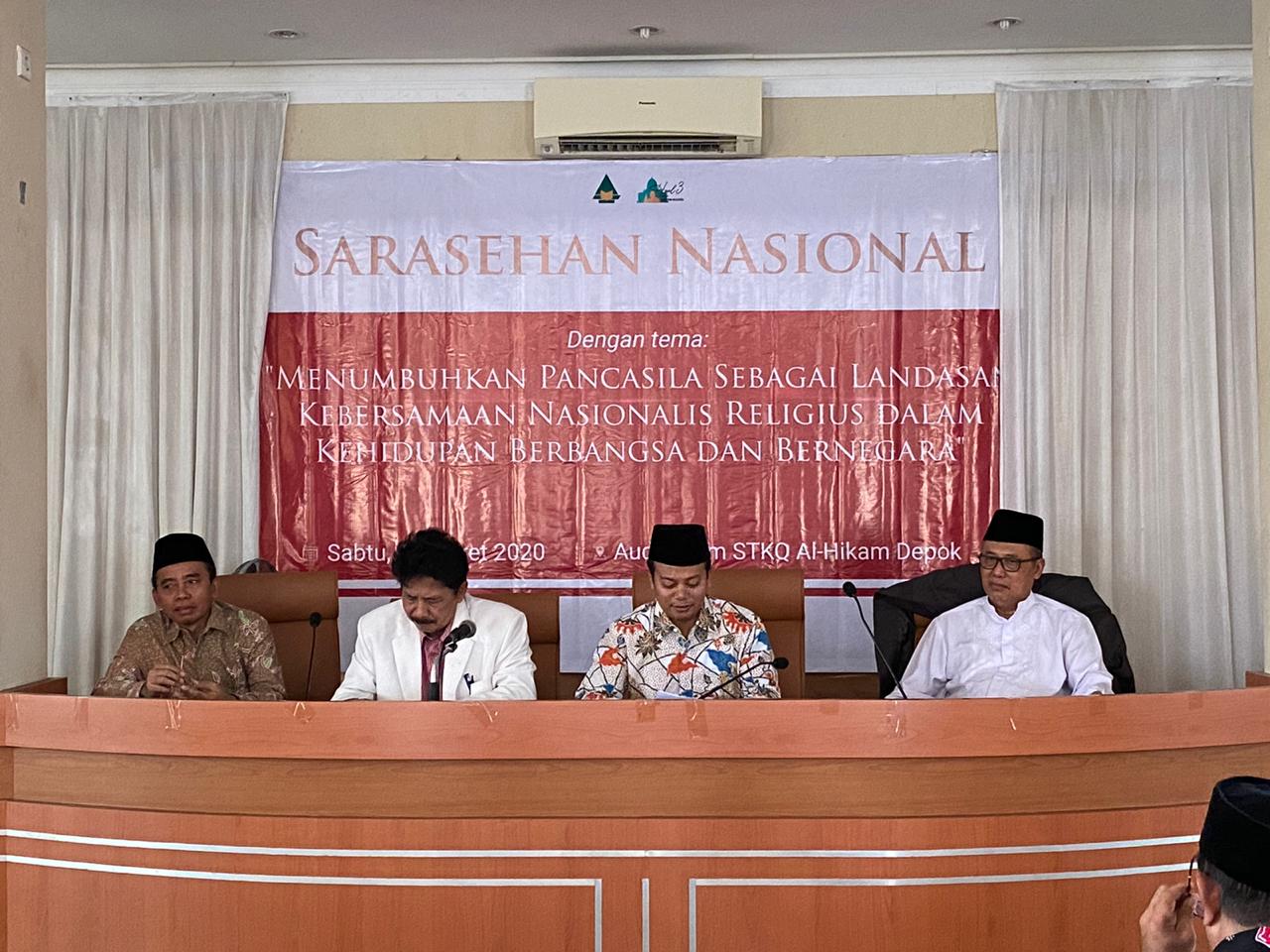 Sarasehan Nasional "Menumbuhkan Pancasila sebagai Landasan Kebersamaan Nasionalis Religius dalam Kehidupan berbangsa dan Bernegara, di Jakarta. (Foto: Istimewa)