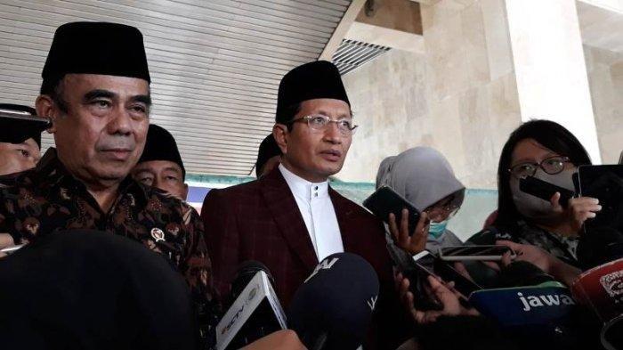 Imam Besar Masjid Istiqlal KH Nasaruddin Umar bersama imbauan Menteri Agama Fachrul Razi. (Foto: Istimewa)
