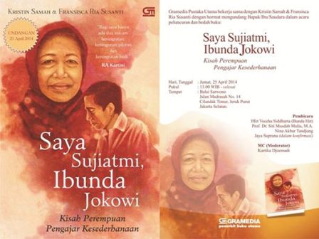 Buku 'Saya Sujiatmi, Ibunda Jokowi'. (Foto: Istimewa)