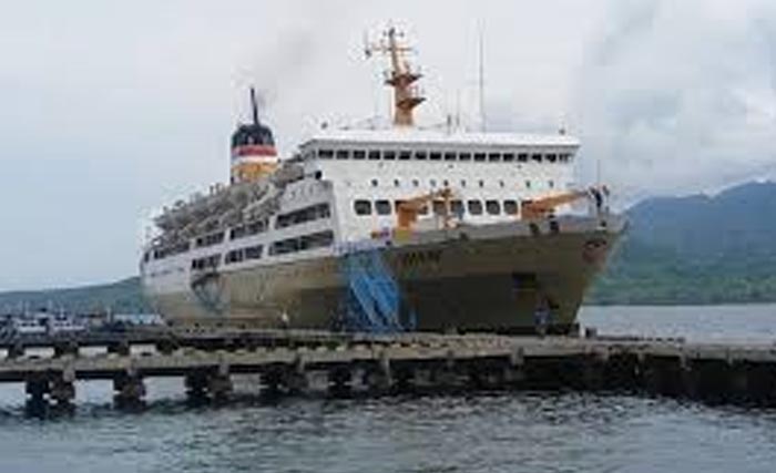 Kapal Pelni berlabuh di Pelabuhan Larantuka, Flores Timur, NTT. (Foto:Pelni)