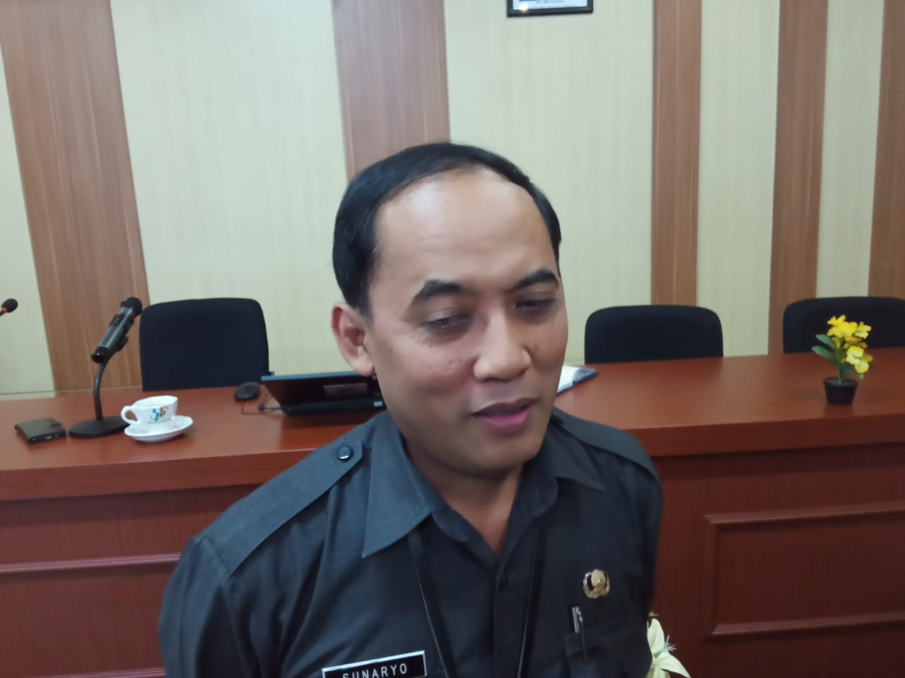 Kepala BPS Kota Malang, Sunaryo ketika ditemui beberapa waktu yang lalu (Foto: Lalu Theo/Ngopibareng.id)