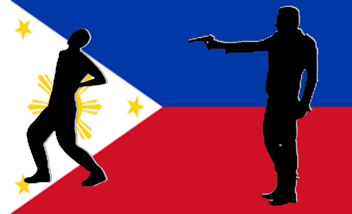 Ilustrasi tembak bagi pelanggar karantina wilayah di Filipina. (Ngopibareng)