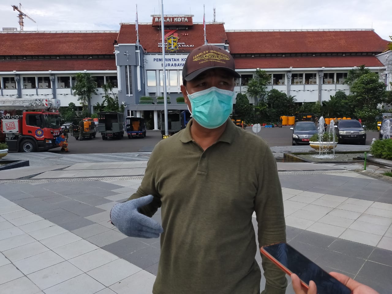 Koordinator Protokol Komunikasi Gugus Tugas Percepatan Penanganan Covid-19 Surabaya, Muhammad Fikser. (Foto: Alief Sabogo/Ngopibareng.id)