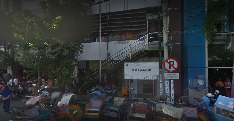 Ilustrasi Pasar Kapasan. (Foto: Google Maps)