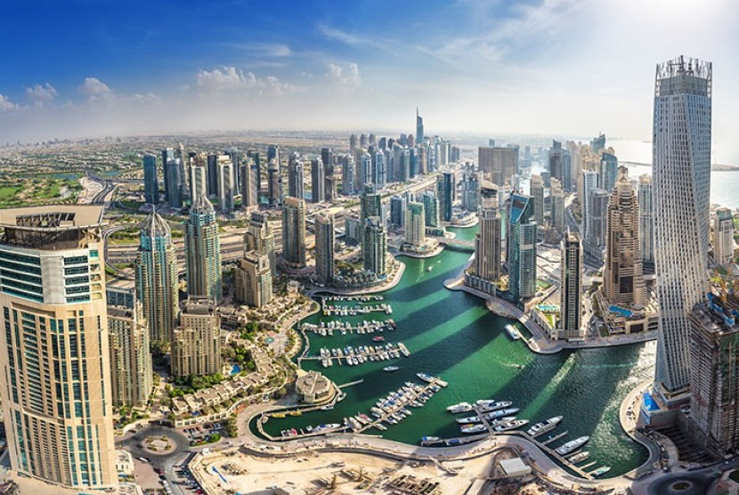 Kota Dubai, kota pertama di UEA yang memberlakukan lockdown. (Foto: AFP)