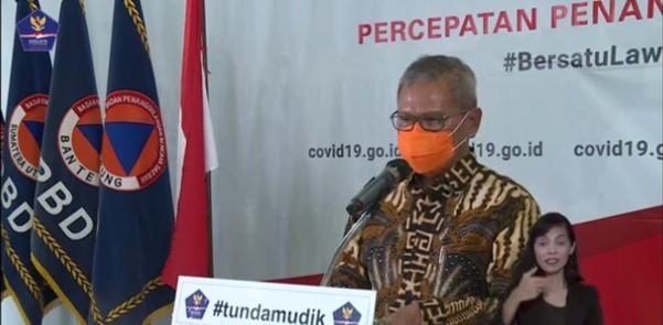 Juru bicara pemerintah terkait penanganan wabah corona, Achmad Yurianto. (Foto: YouTube BNPB Indonesia)