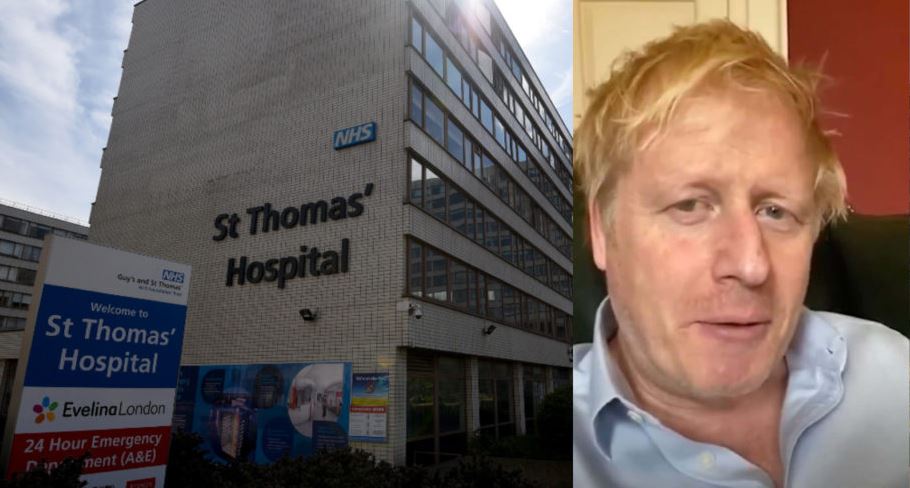 Perdana Menteri (PM) Boris Johnson dibawa ke Rumah Sakit St Thomas di London. (Foto: The News Daily)