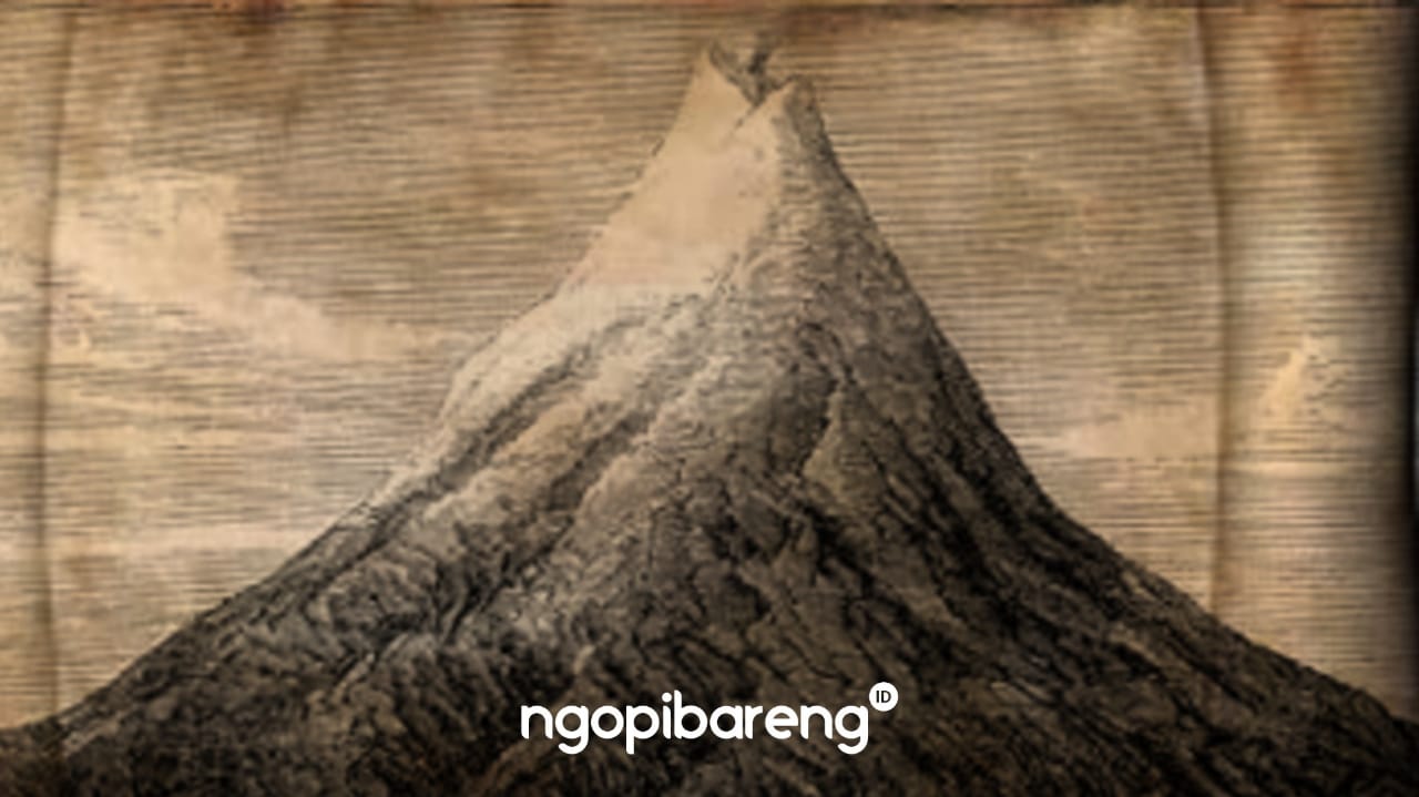 Gunung Anak Karakatau. (Grafis: Fa Vidhi/Ngopibareng.id)