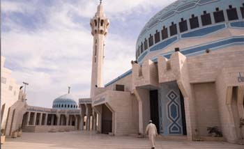 Masjid Raja Abdullah di Amman, Yordania, ditutup.( Foto: Reuters)