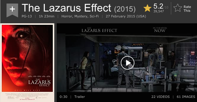 Film Lazarus Effect. (Foto: imdb.com)