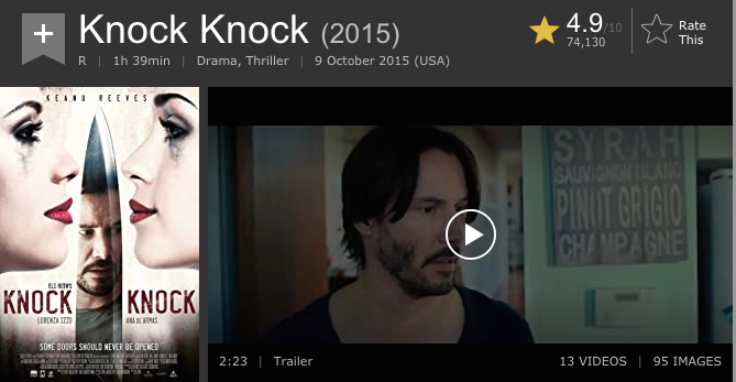Poster film Knock Knock. (Foto: imdb.com)