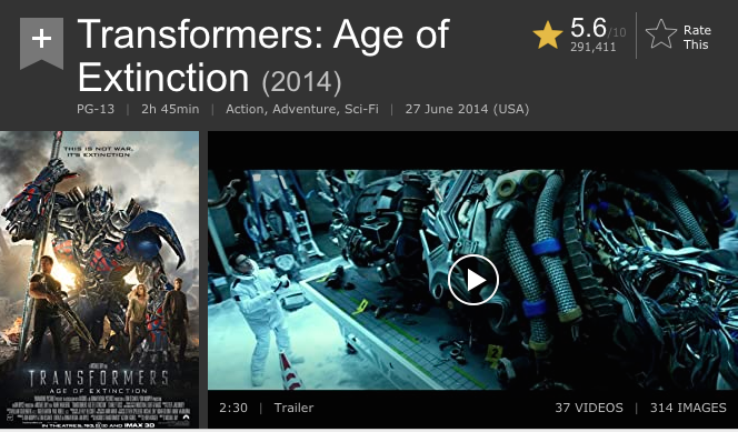 Poster Transformer Age of Extinction (Foto: imdb.com)