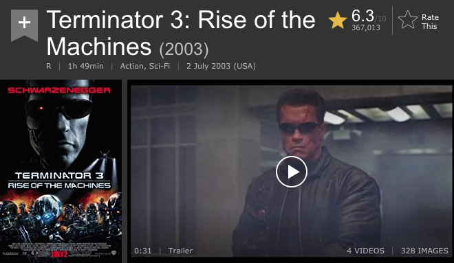 Poster film Terminator 3  (Foto: imdb.com)