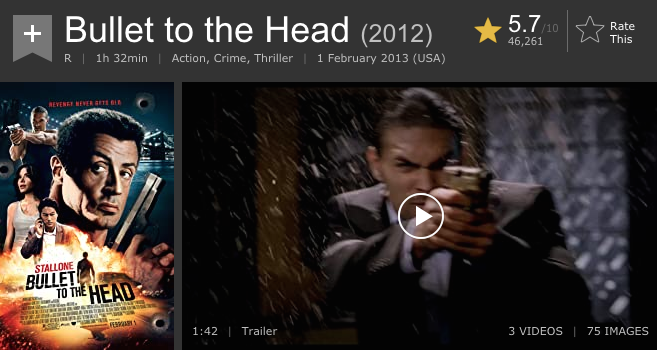 Poster film Bullet to the Head  (Foto: imdb.com)