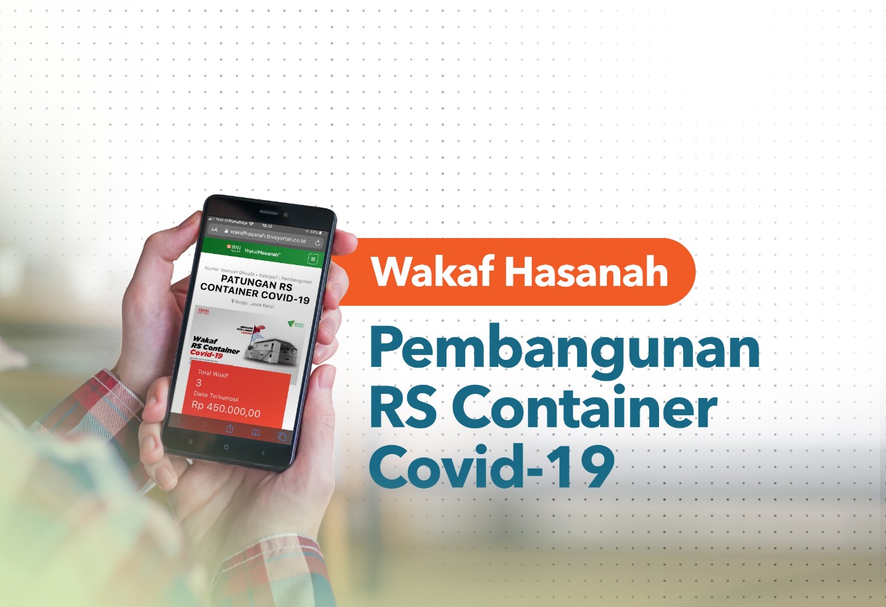 Wakaf pembangunan RS Container. (Ilustrasi: BNI)