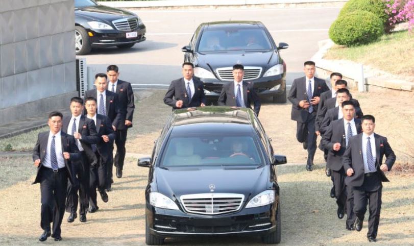 Iring-iringan mobil rombongan pemimpin Korea Utara, Kim Jong-Un. (Foto: Daily NK)