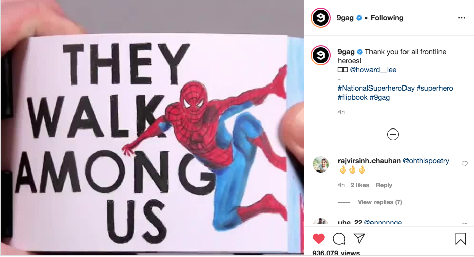 Poster pahlawan super Marvel. (Foto: Instagram) 