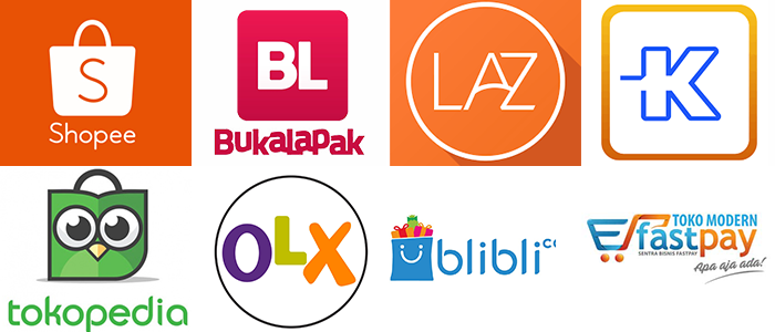 Logo aplikasi e-commerce (belanja online). (Foto: Google Play)