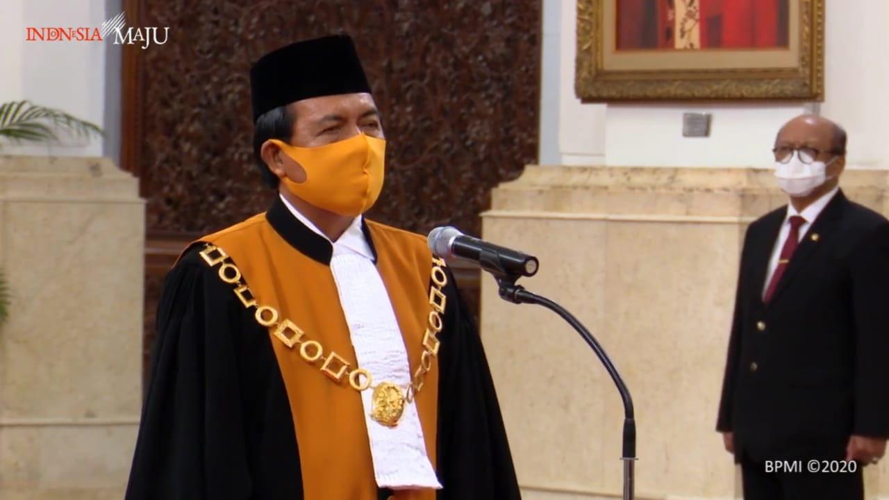 Pengambulan sumpah jabatan Ketua MA M Syarifuddin. (Foto: BPMI)