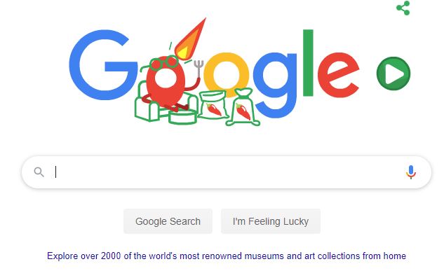 Google Doodle menampilkan game Scoville. (Foto: Google)