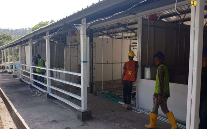Kementerian PUPR mulai membangun fasilitas karantina dan pengendalian infeksi penyakit menular di Batam. (Foto: Dok. Kementerian PUPR)